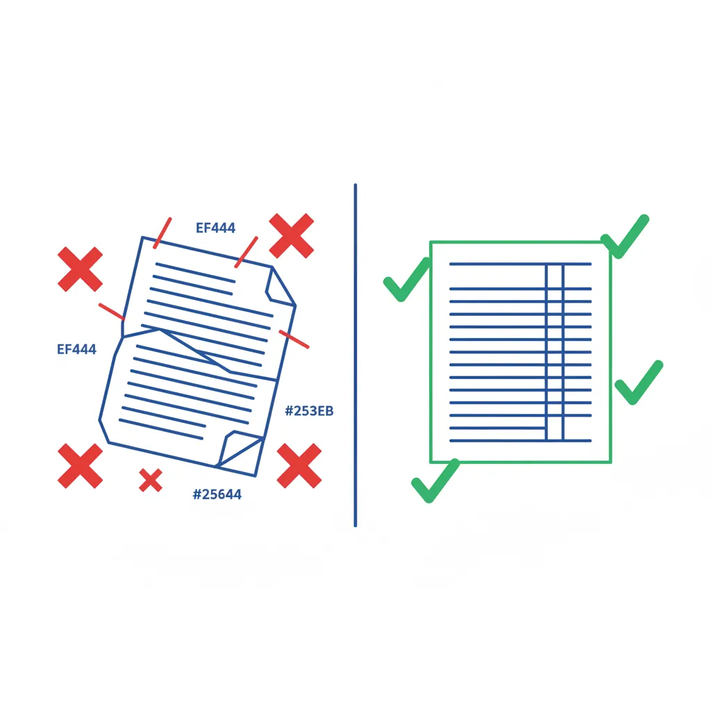Comparaison devis incorrect versus devis conforme