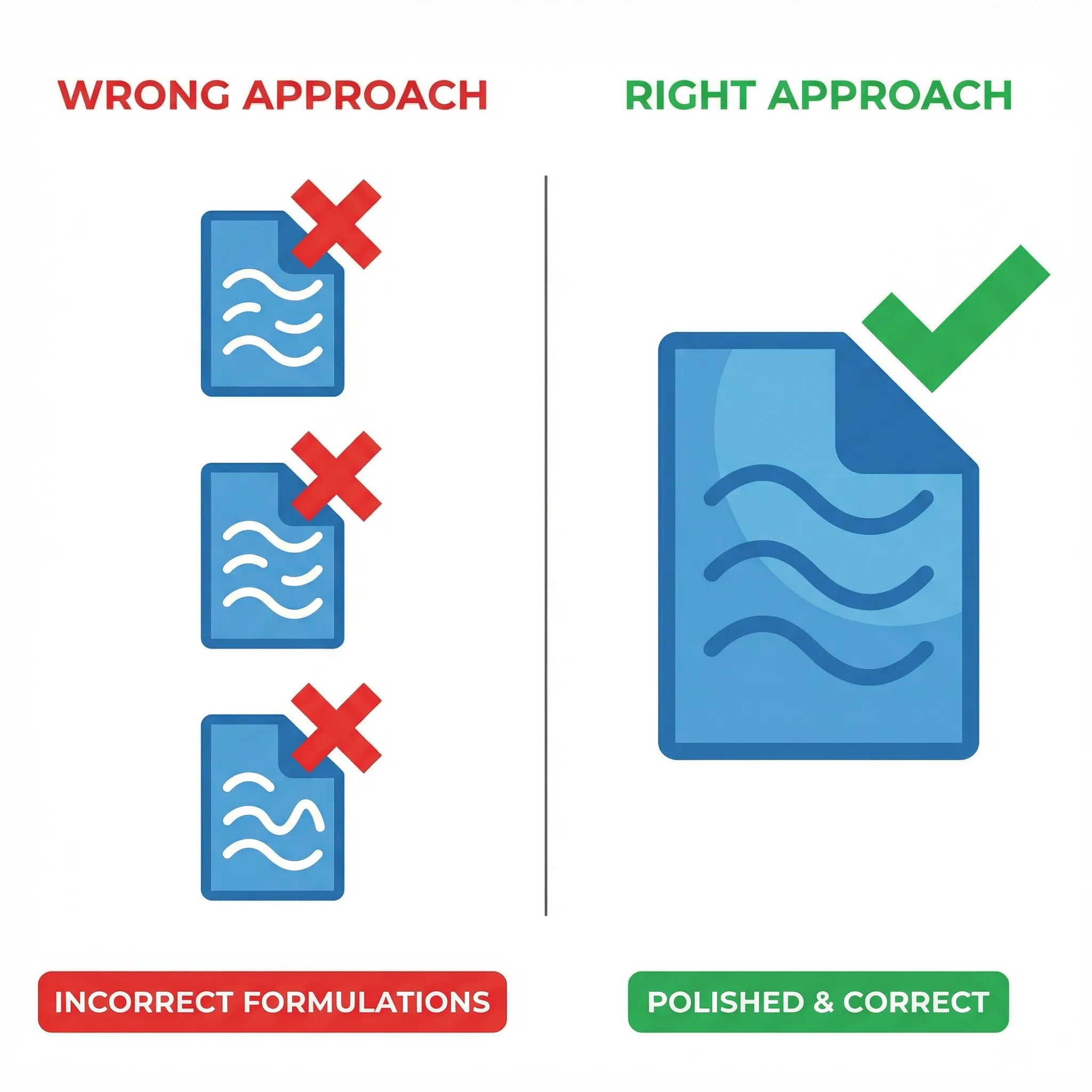 Formulation correcte versus incorrecte mention TVA