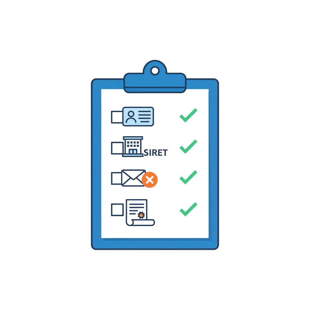 Informations nécessaires pour créer un compte Chorus Pro